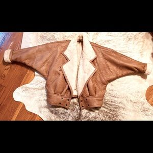 Andrew Marc Shearling Bomber Jacket- Vintage